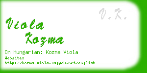 viola kozma business card